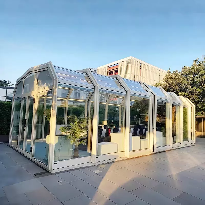 Solarium aluminium-bois